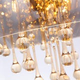 Effortless Charm Crystal Smokey Glass Chandelier