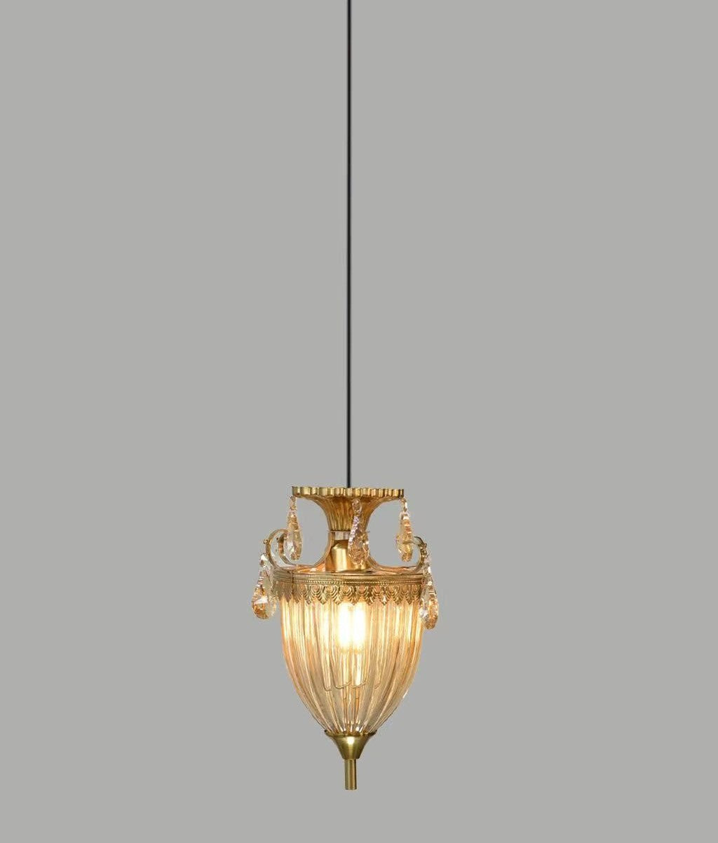 Imperial Iris (Glass, Amber) Hanging Light