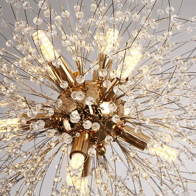 Reach the Stars (Spherical Golden) Chandelier 20 Inches Dia Hanging Light