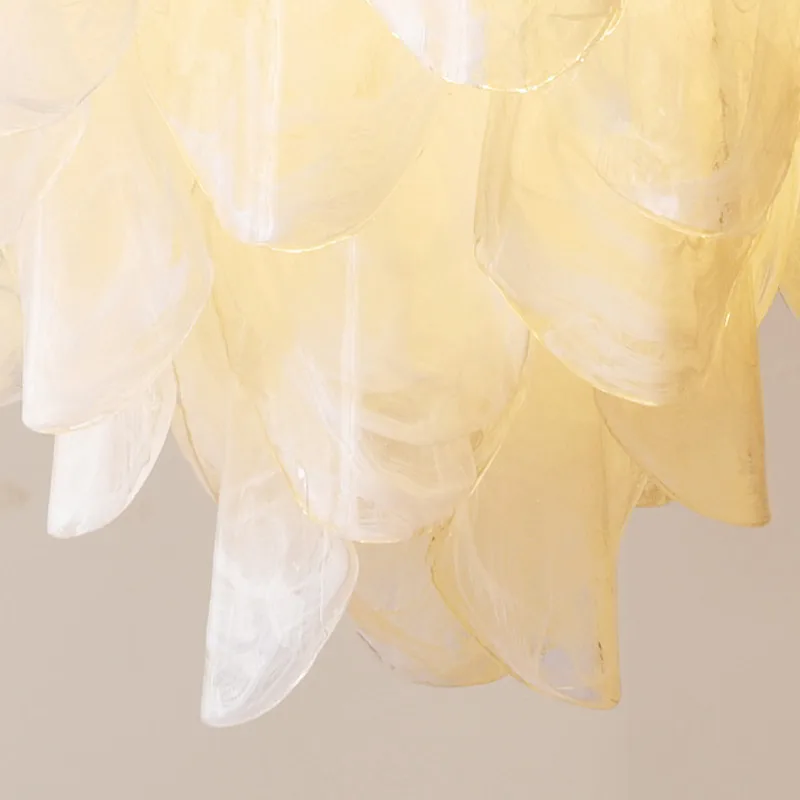 Glacial Glass Chandelier - 750 MM