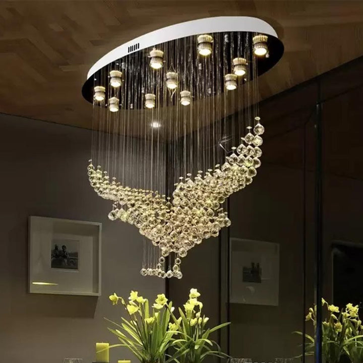 Wing Bling Bird Crystal Chandelier