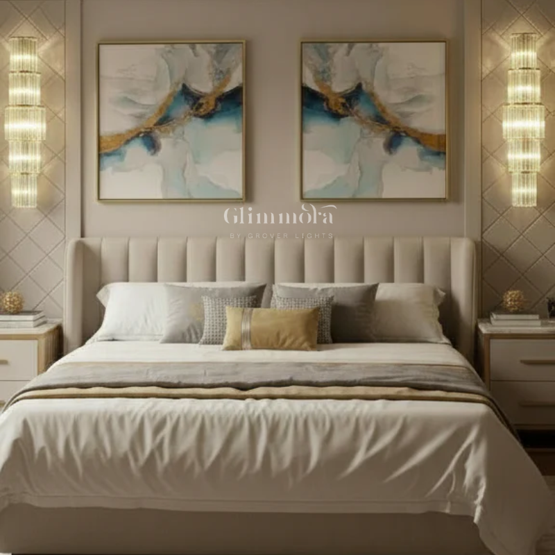 Crystal Poet (Gold) Wall Light