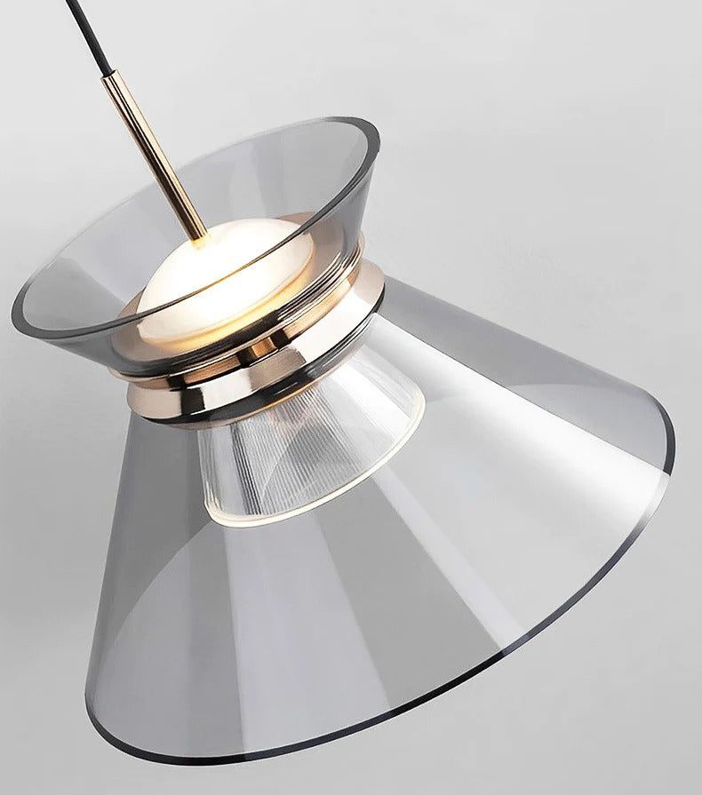 Diego Glass (Grey) Pendant Light