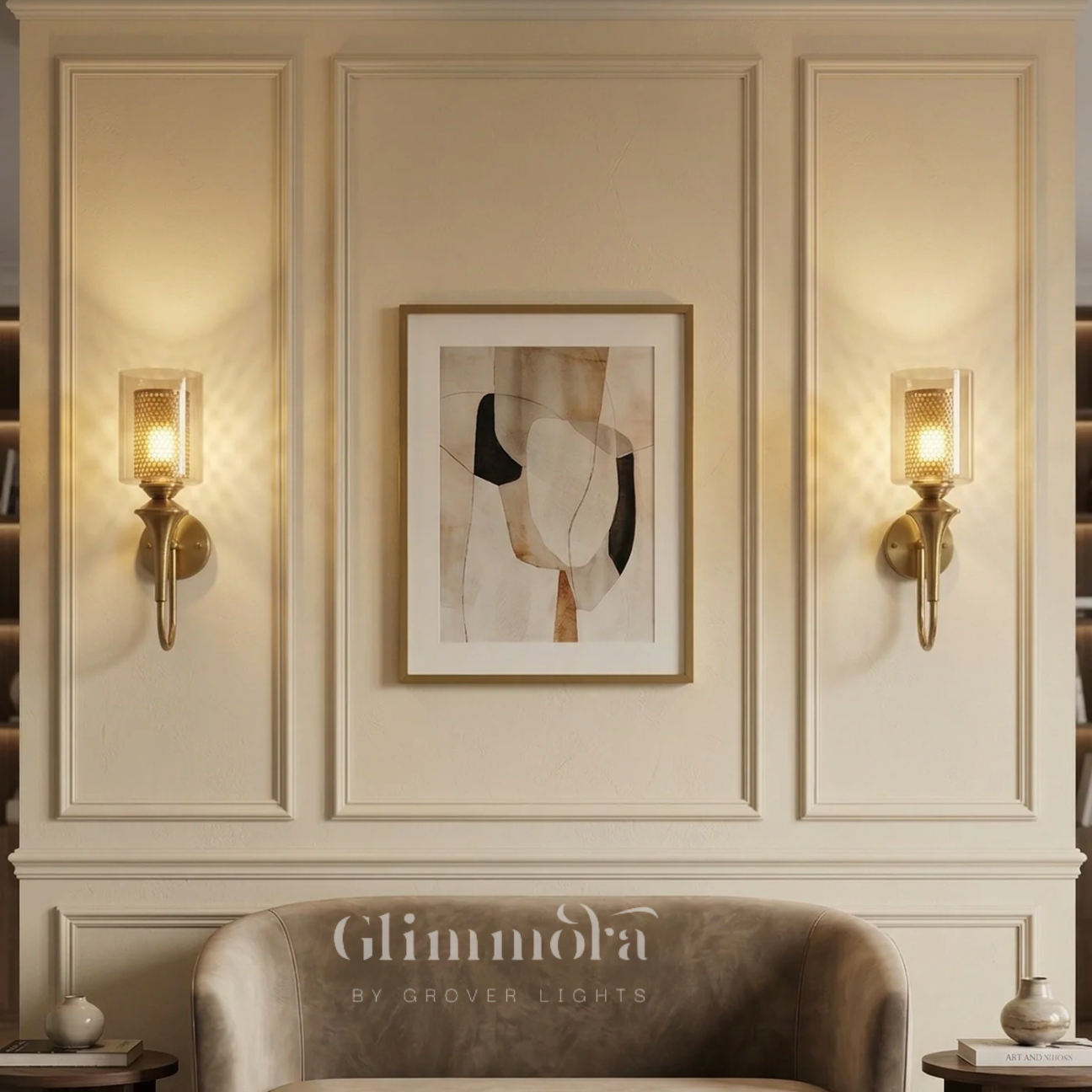 Vivante (Galss, Gold) Wall Light