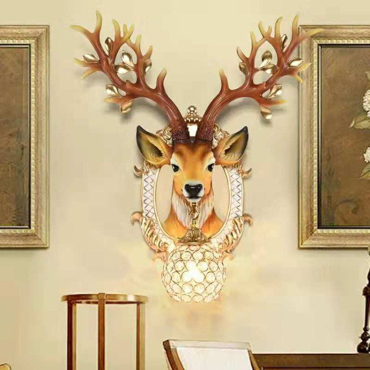 Doe Dream Deer Horn Wall Light