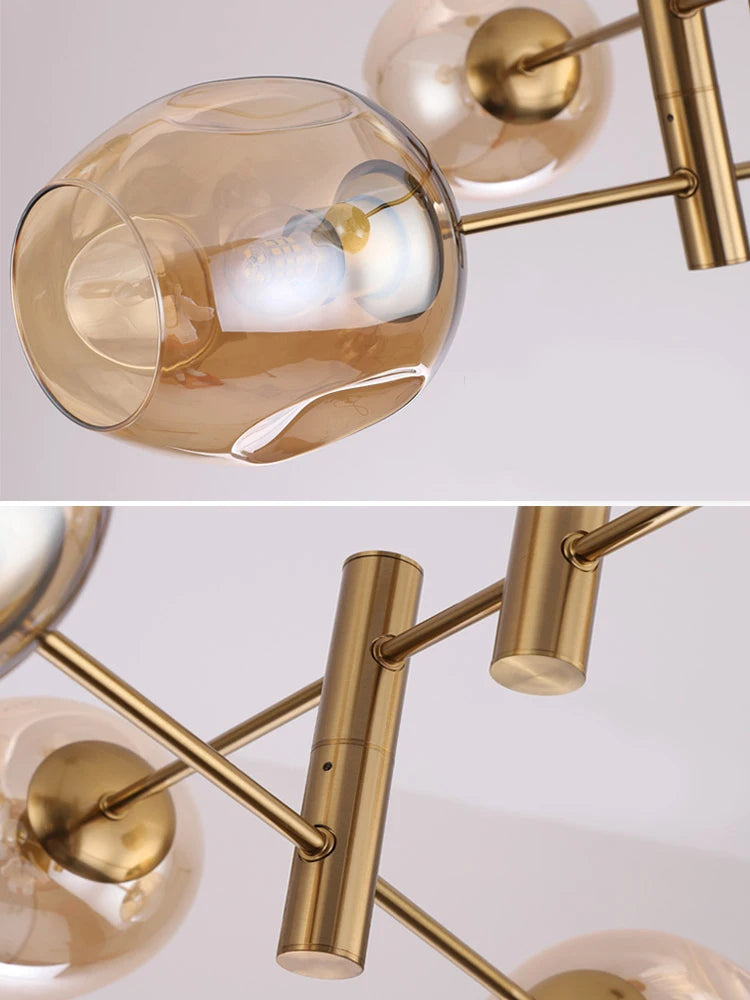 Modern Cup Type Lamp Shade Chandelier