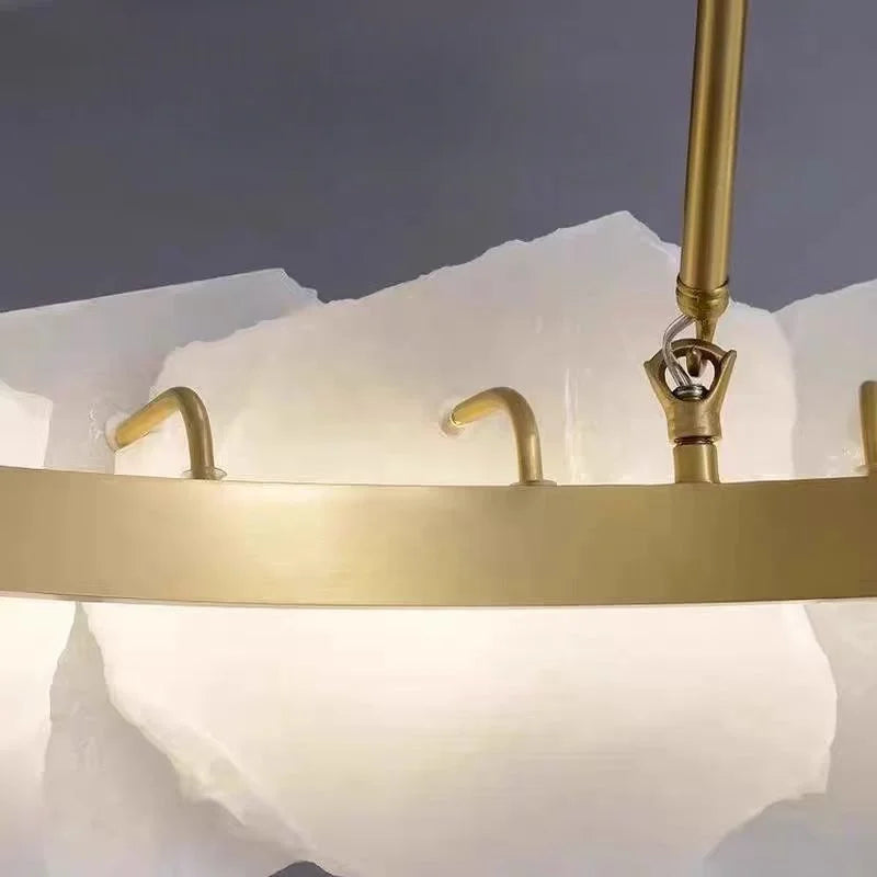 Modern Style Indoor Decoration Alabaster Chandelier