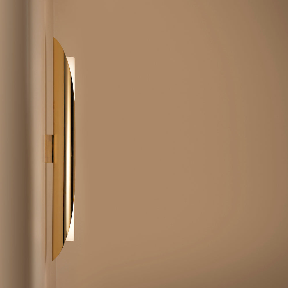 600 Mm Led Electroplated Gold Long Metal Wall Light