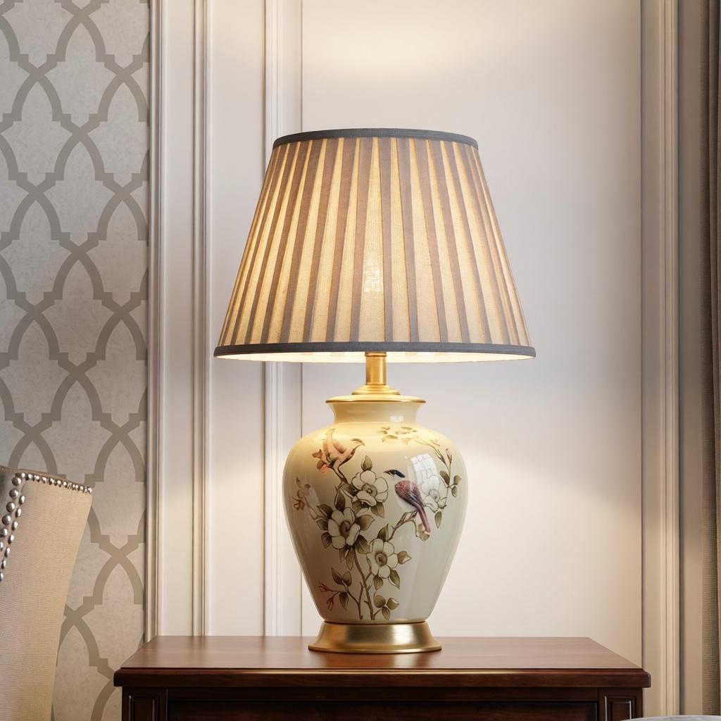 Petal Poetry Ceramic Table Lamp