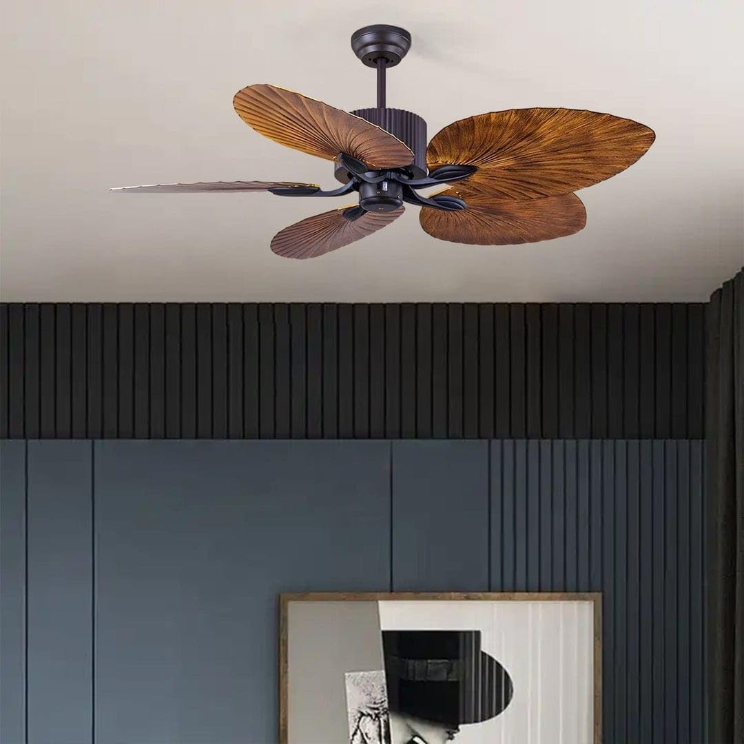 Wooden Aspirations (52 Inches Span, Wooden Finish ABS) Ceiling Fan with Remote Control