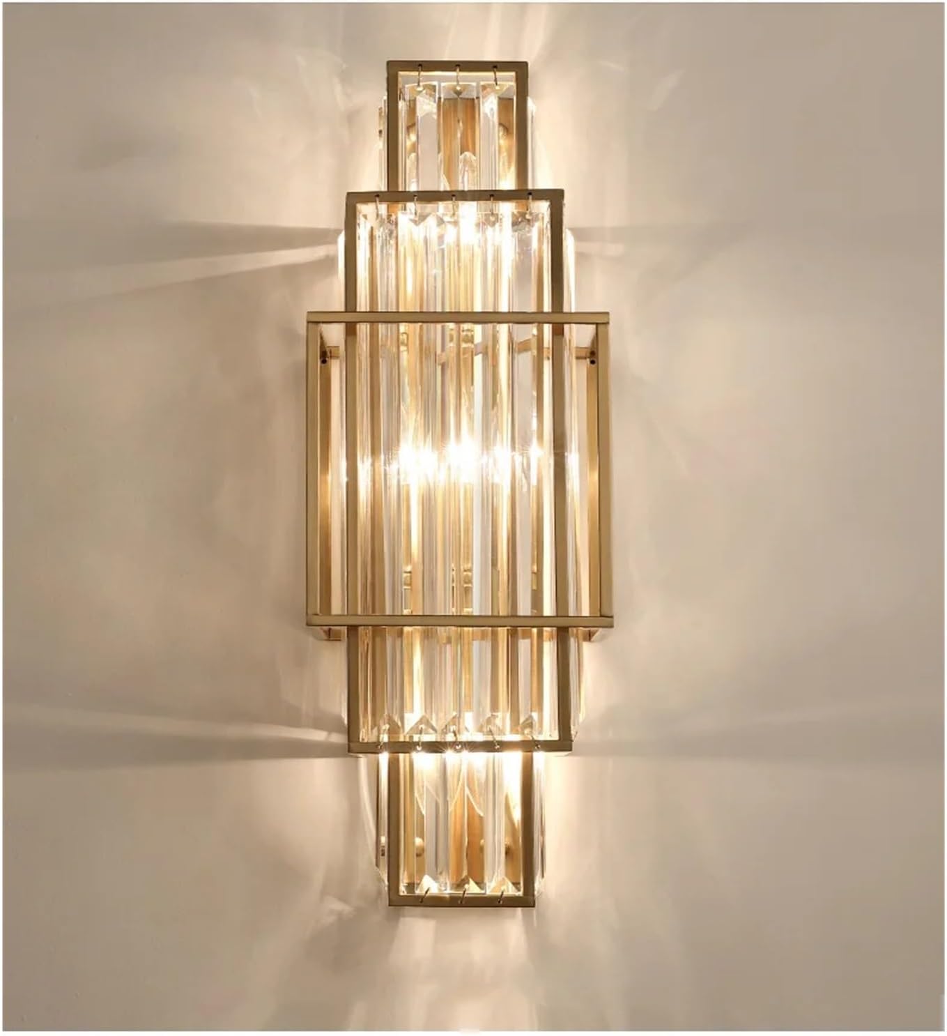 Modern Minimalist Luxury Glass Crystal Wall Lamp