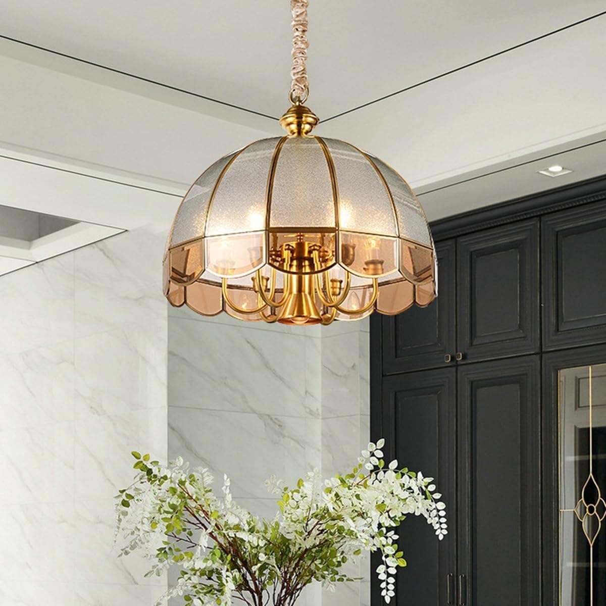 Flower Glass Pendant Light