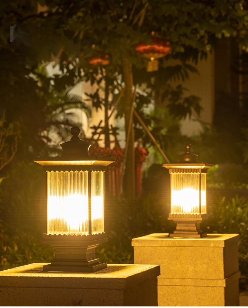 Square Pillar Light Antique Gate Light