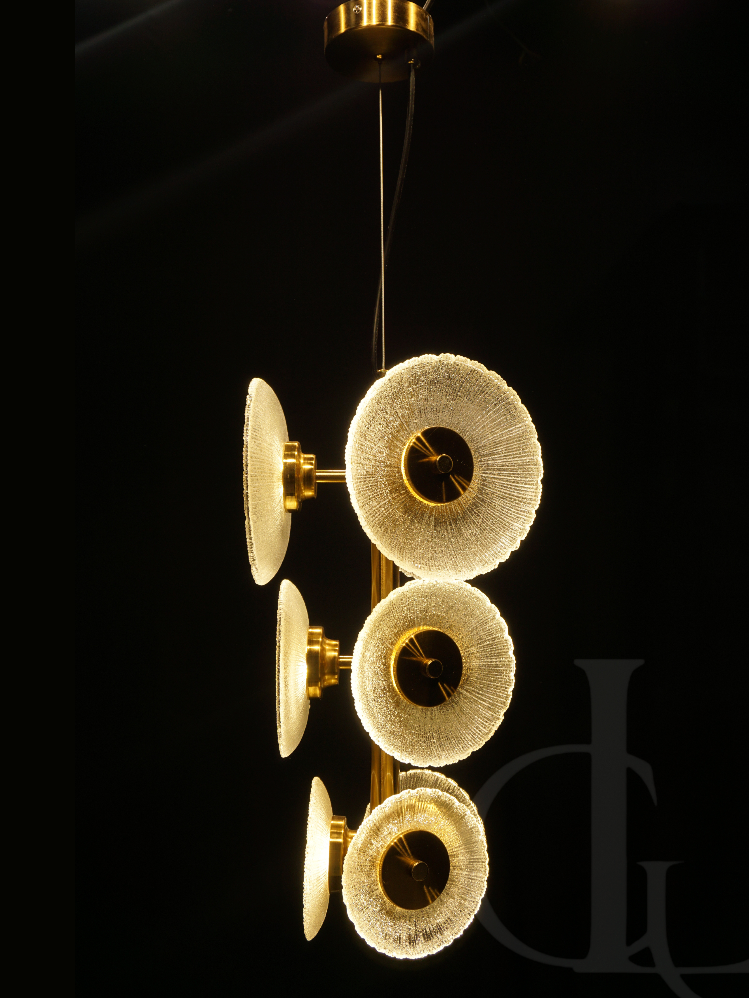 Blooming Sonata (Glass, Gold) Hanging Light