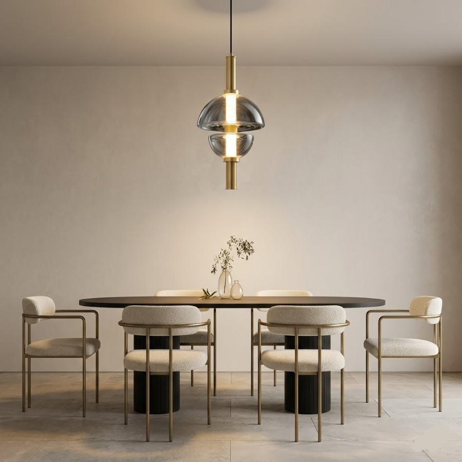 Modern Glass Globe Pendant Light