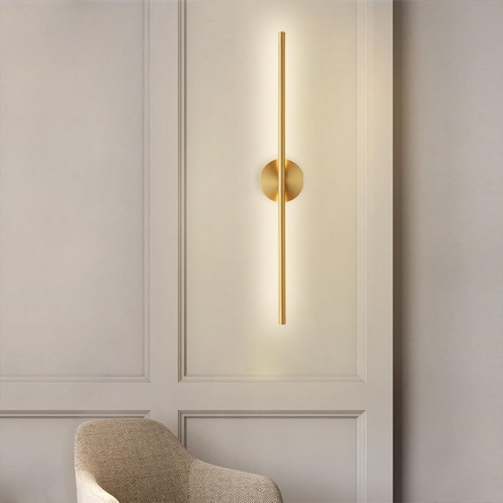 800 MM Copper Long Strip Wall Light Ultra Thin Linear Wall Light