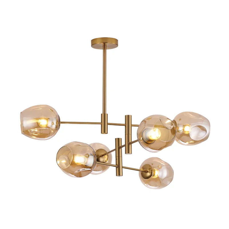 Modern Cup Type Lamp Shade Chandelier