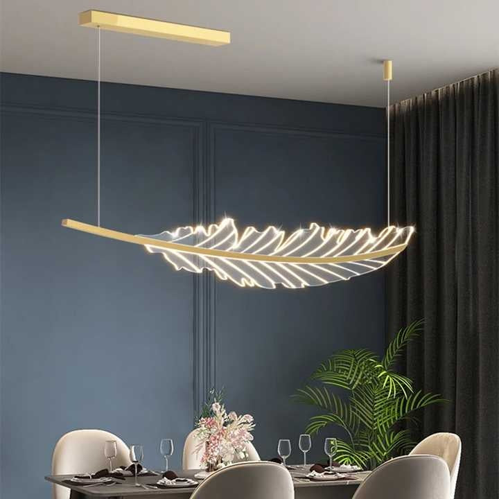Modern Leaf-Shaped Chandelier