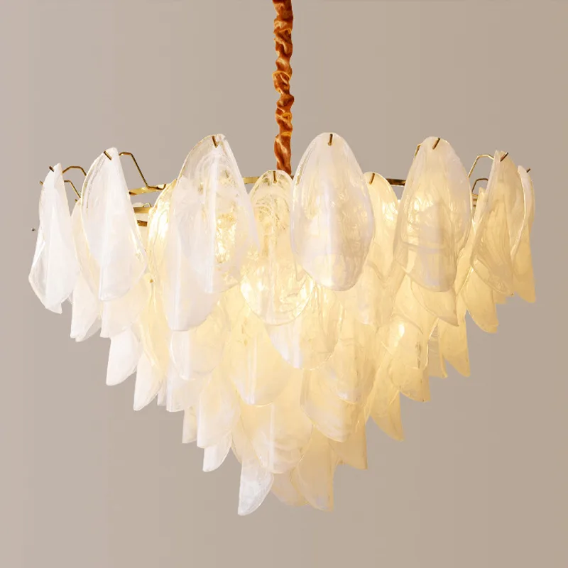 Glacial Glass Chandelier - 750 MM