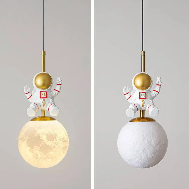 One Small Step Astronaut Hanging Light