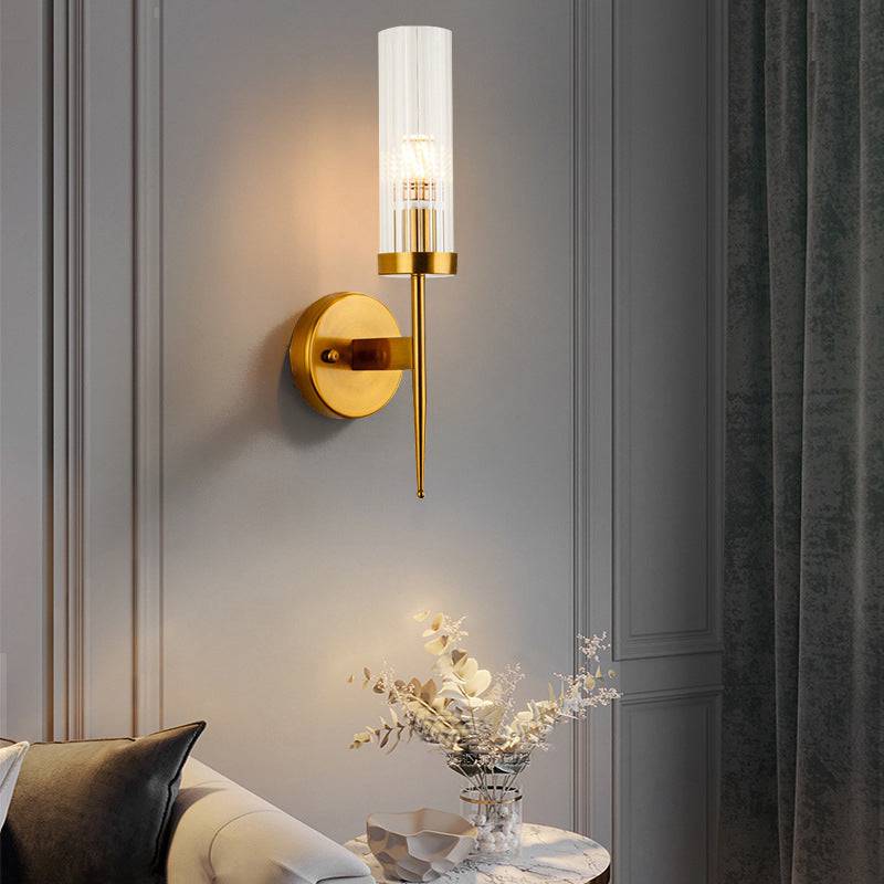 Pour Your Light, Not Your Drink (Gold): Long Wall Light with Glass Vibe