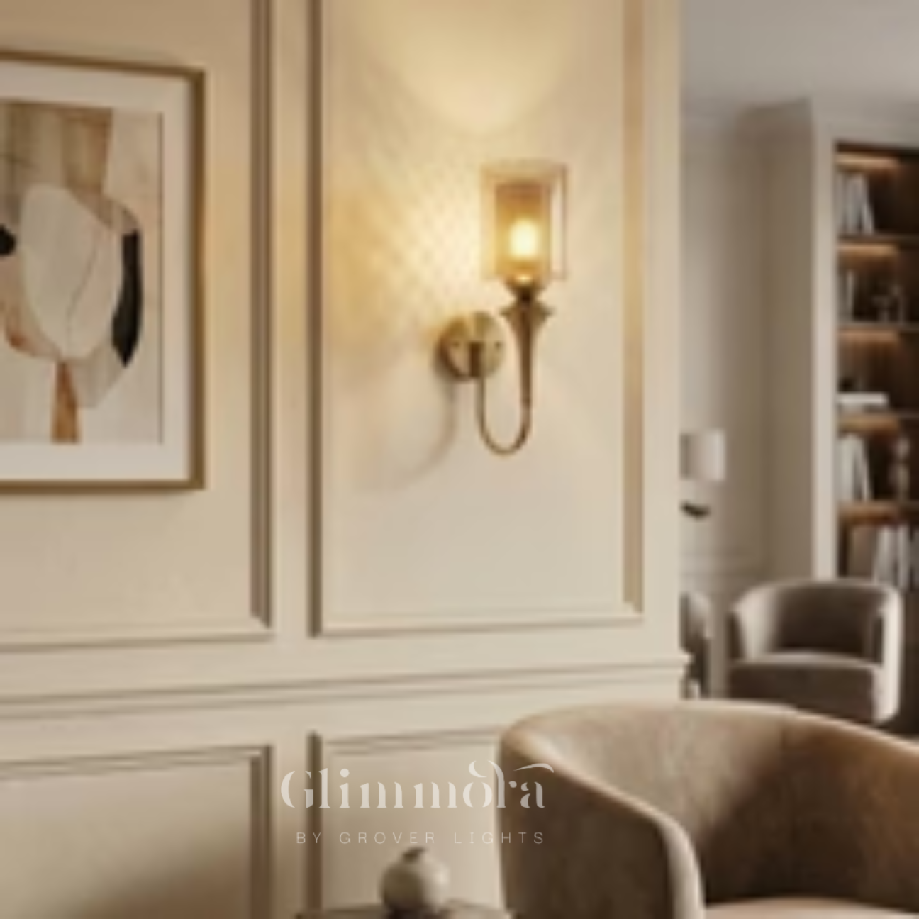Vivante (Galss, Gold) Wall Light