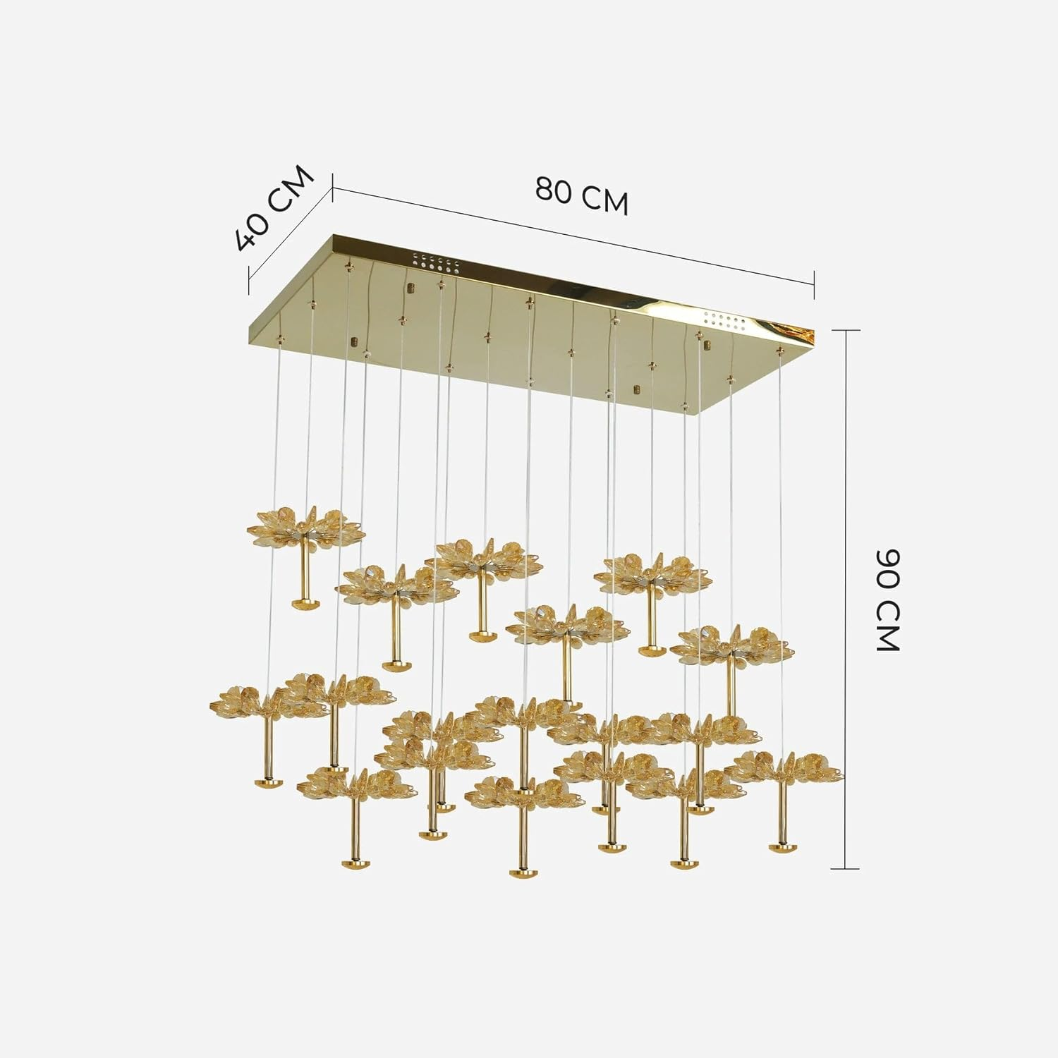 Modern Sunburst Crystal Dinning Chandelier