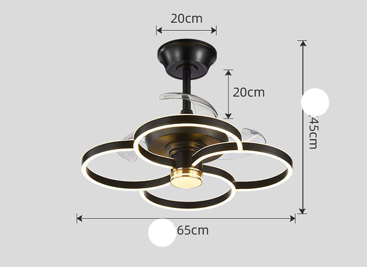 Dark Curves Ceiling Fan