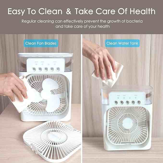 Mini Air Cooler, USB Desk Fan, Personal Evaporative Cooler