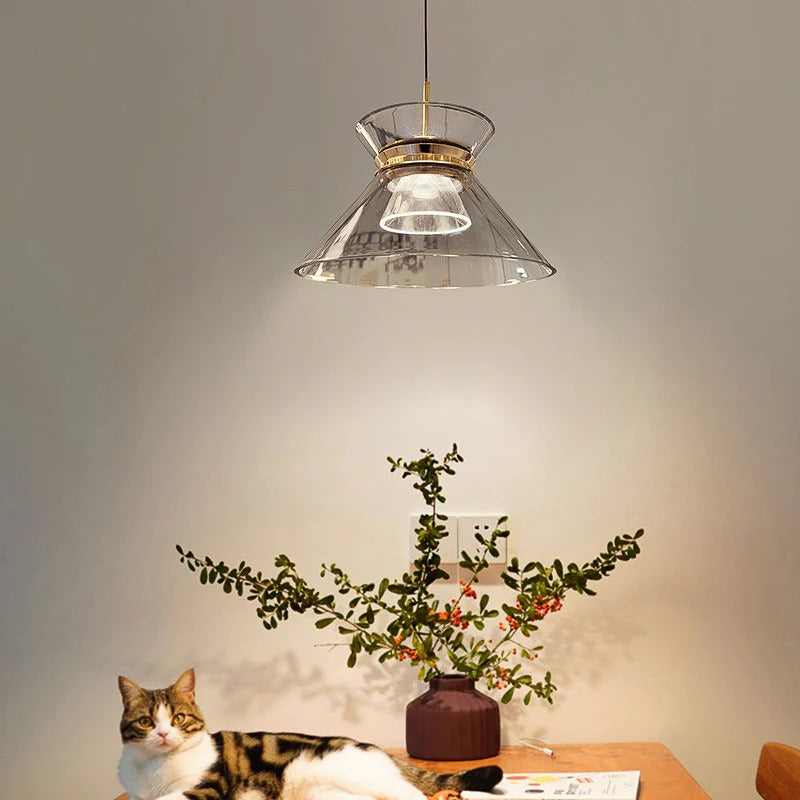 Diego Glass (Grey) Pendant Light