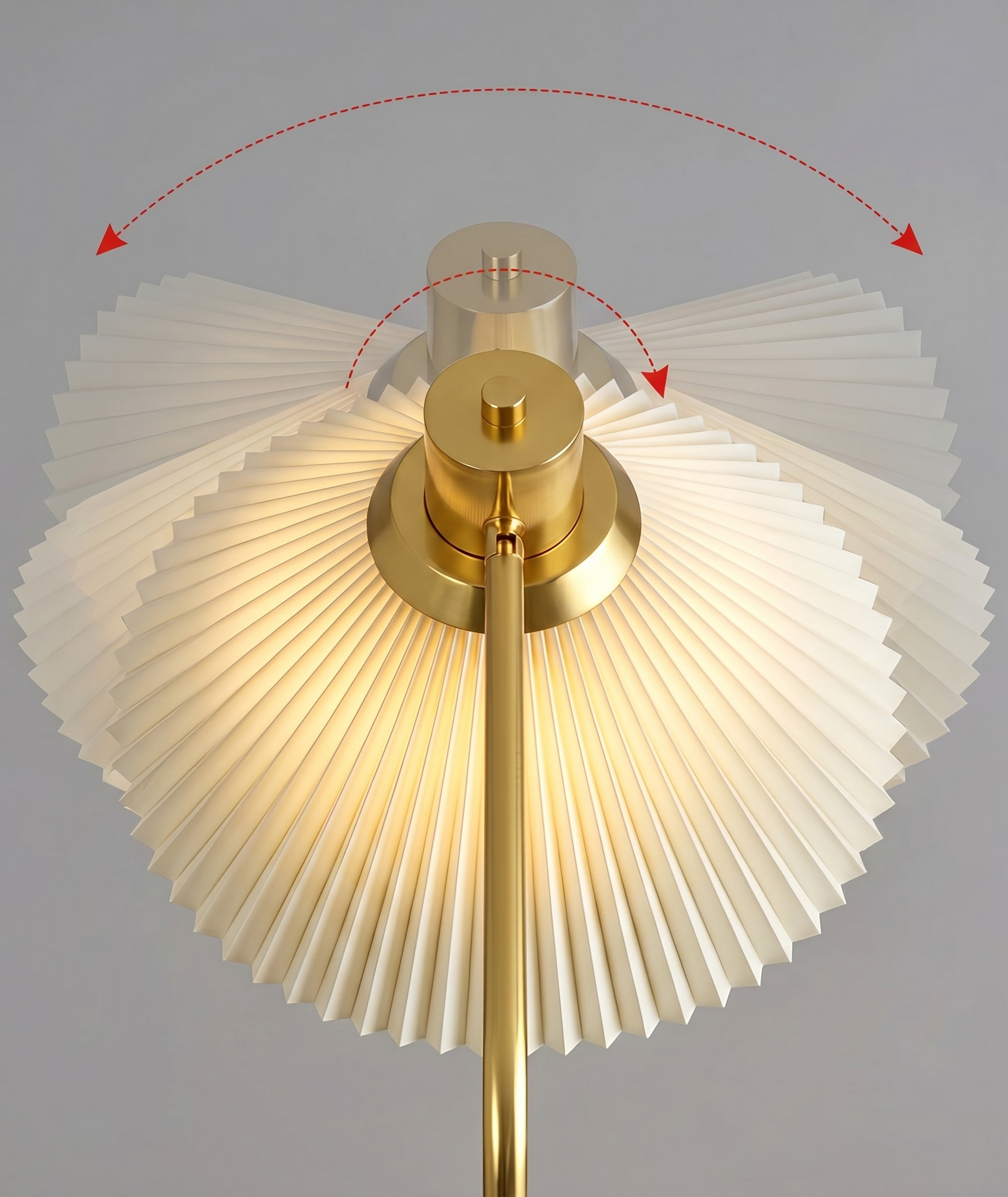 Pleated Shade Floor Lamp
