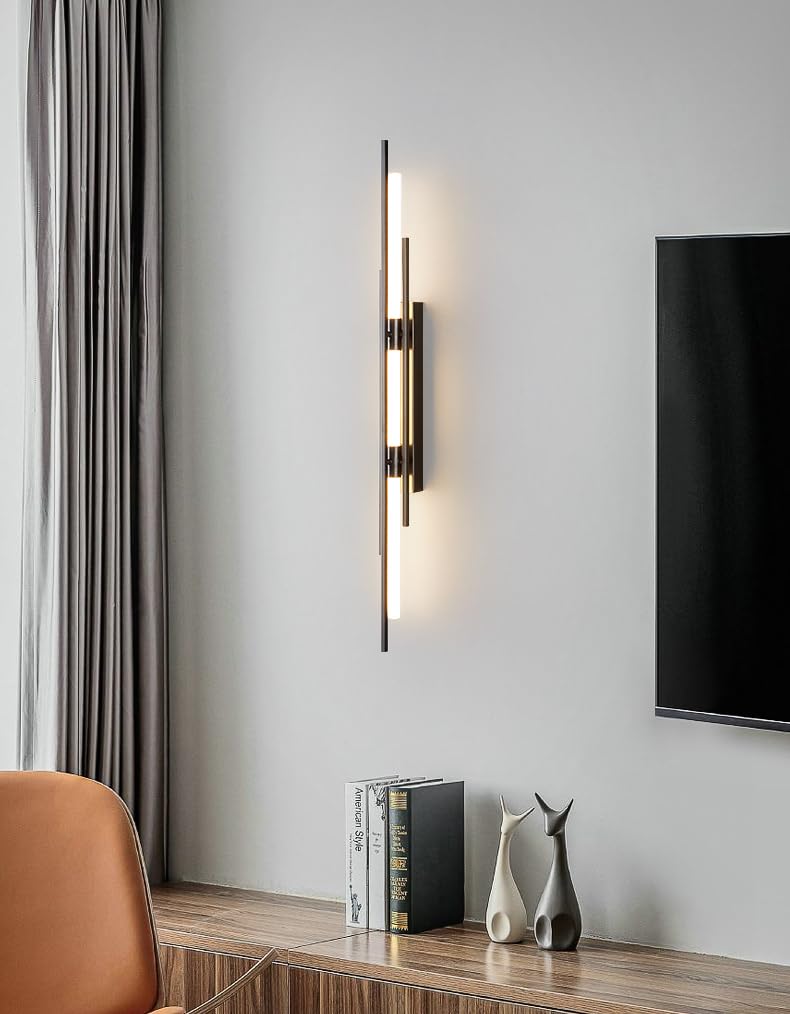 Harry's Long Black Wand Wall Light