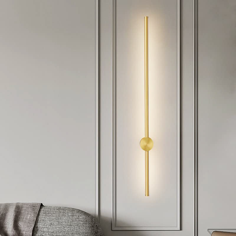 Zephyrs Shine (Gold) Tube Wall Light (600 mm)
