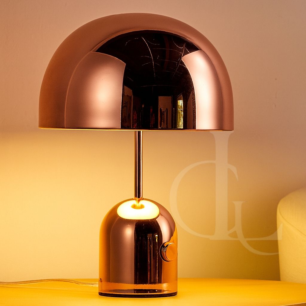Mushroom Luxury Rose Gold Table Lamp