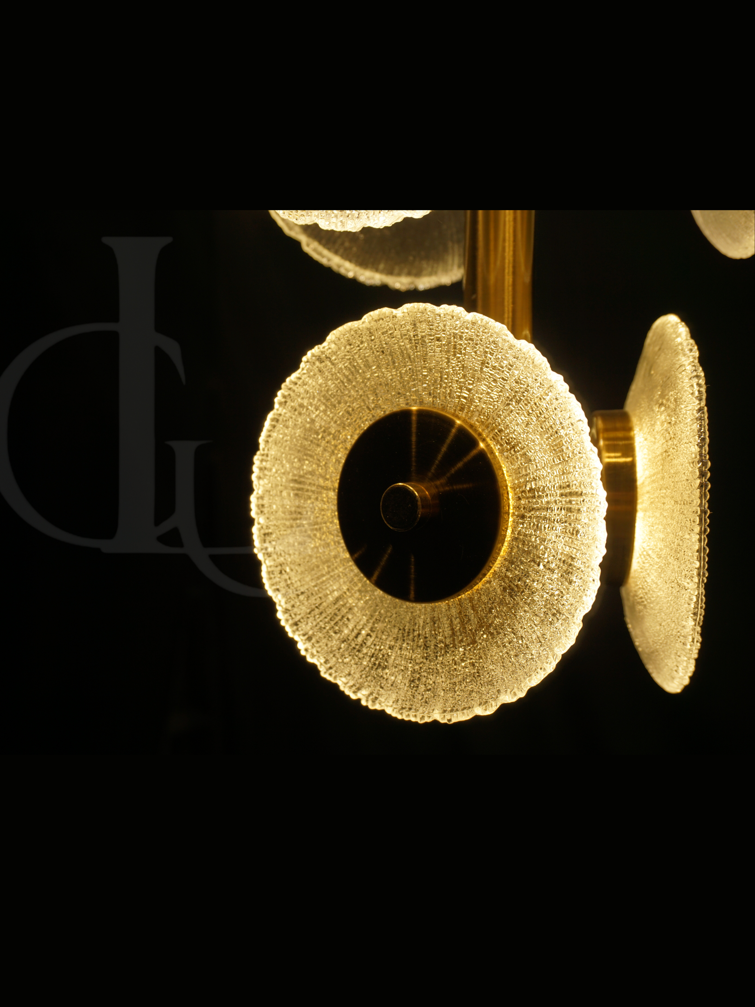 Blooming Sonata (Glass, Gold) Hanging Light