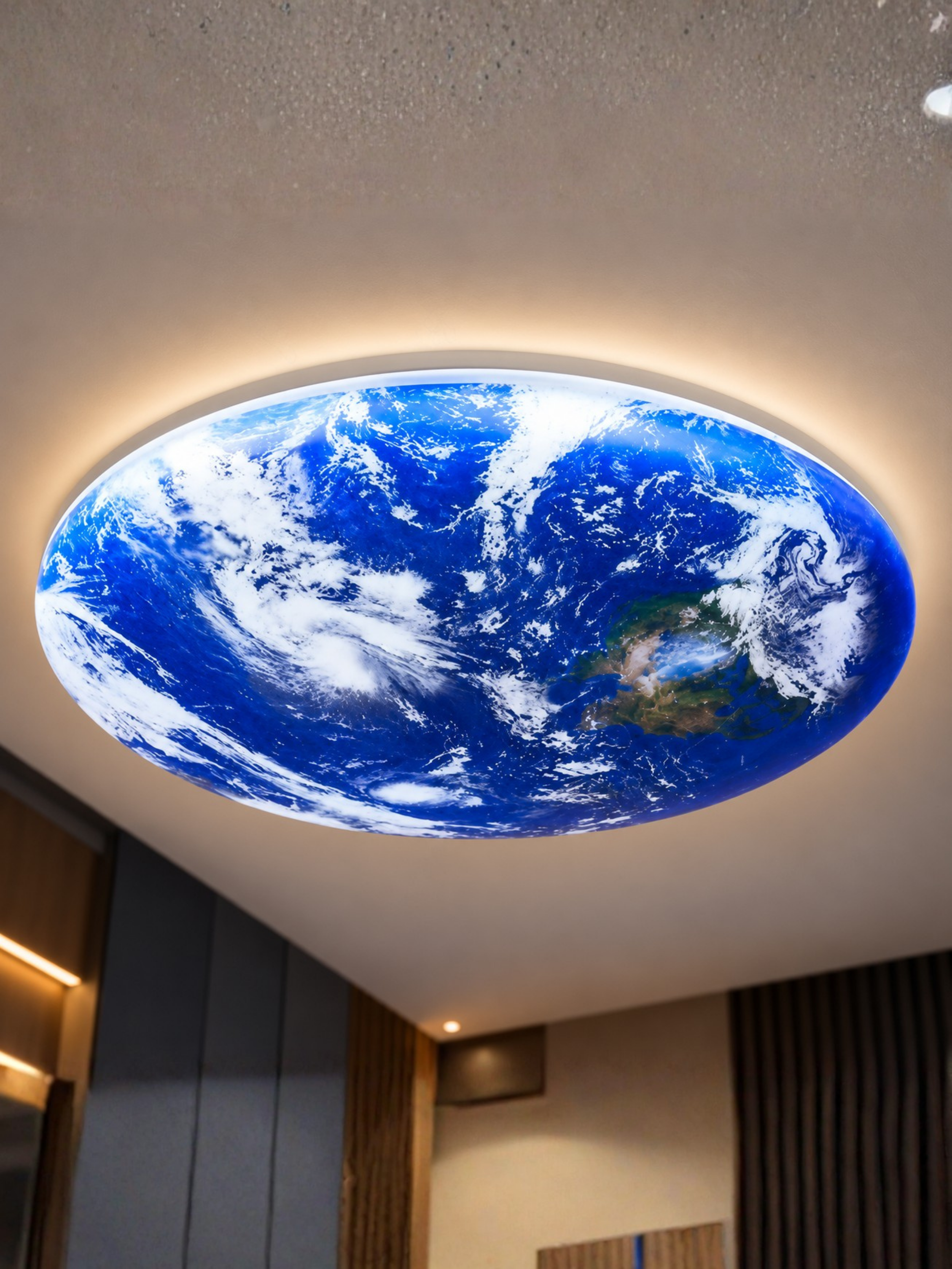 TerraGlow – 3D Earth (500 mm) Globe LED Ceiling Light