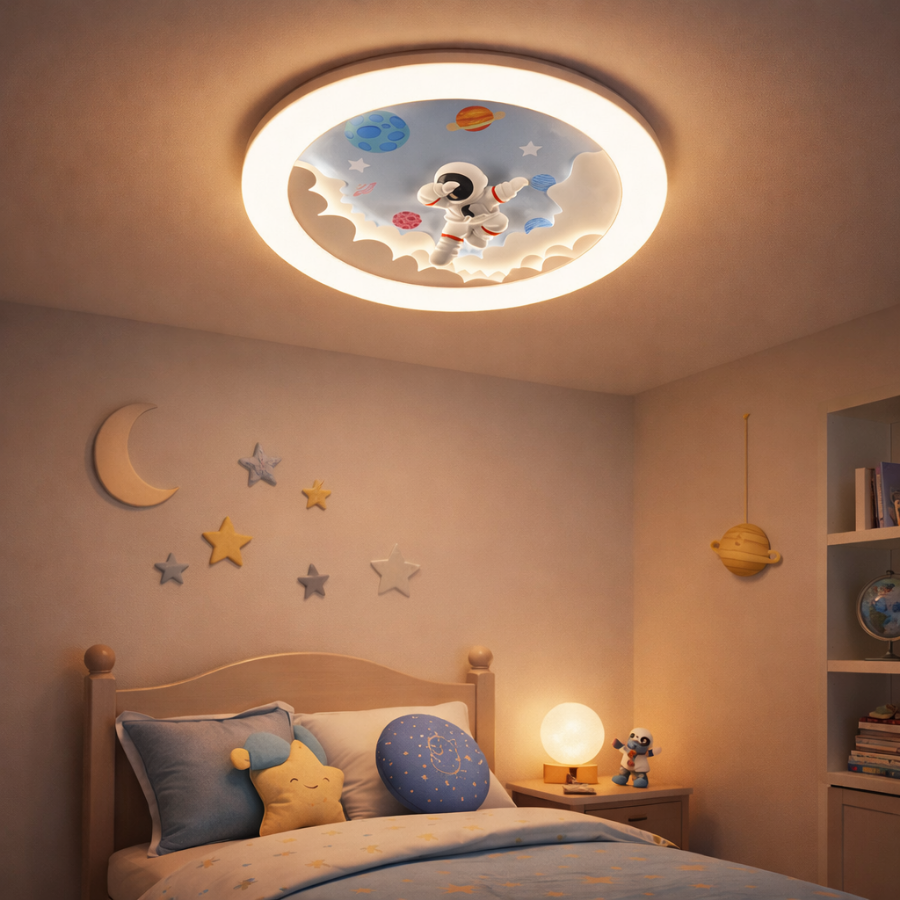 Kids Astronaut LED Ceiling Light