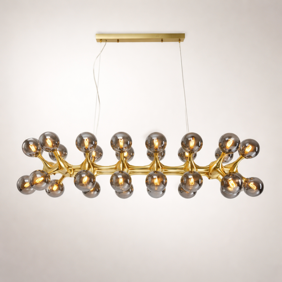 Modern Atomic Glass Ball Pendant Chandelier
