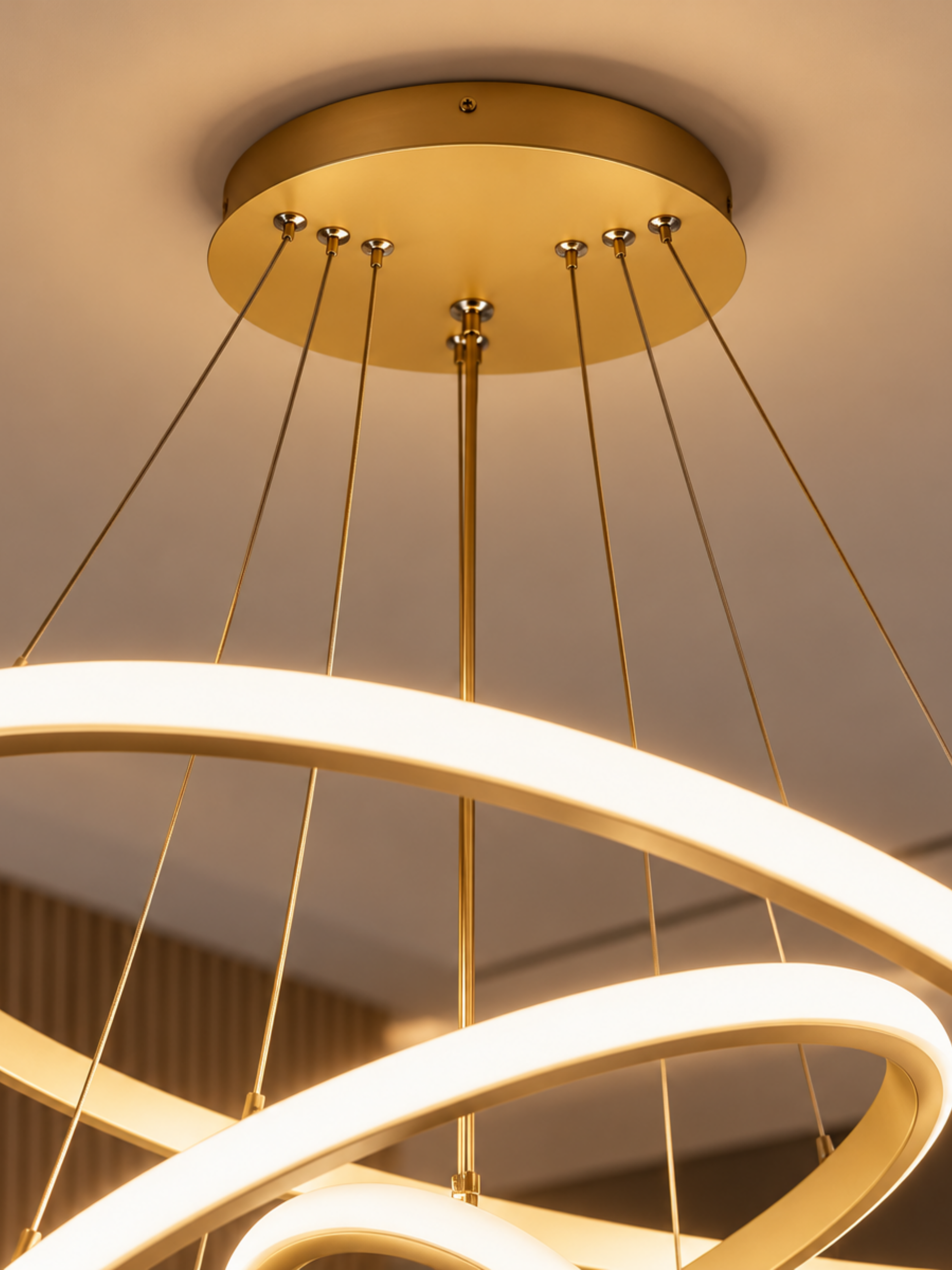 Triora – Three-Ring LED Pendant Chandelier