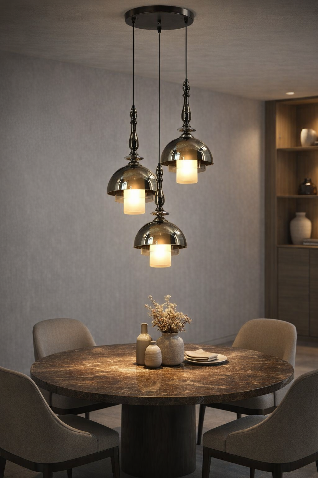 Mystic Opera(Glass, Smoke) Hanging Light