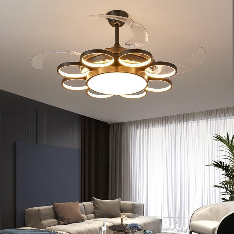 Black Rings Ceiling Fan