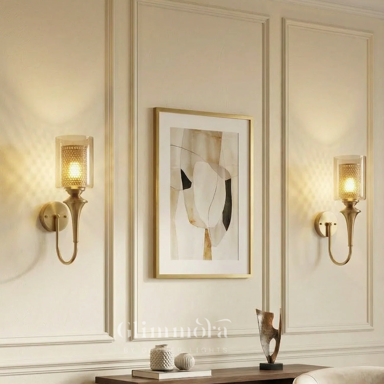 Vivante (Galss, Gold) Wall Light