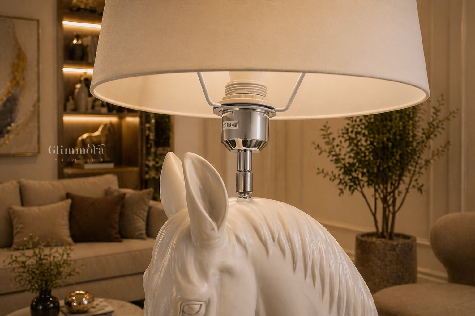 Equus (White) Sculptural Floor Lamp