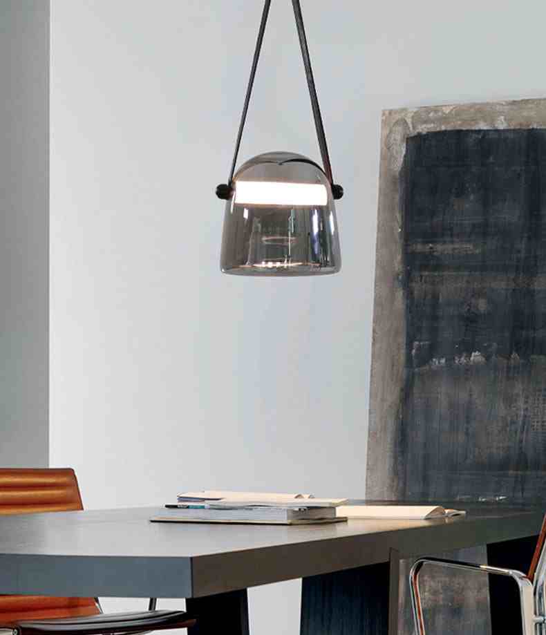 Smokey Glass Pendant Light