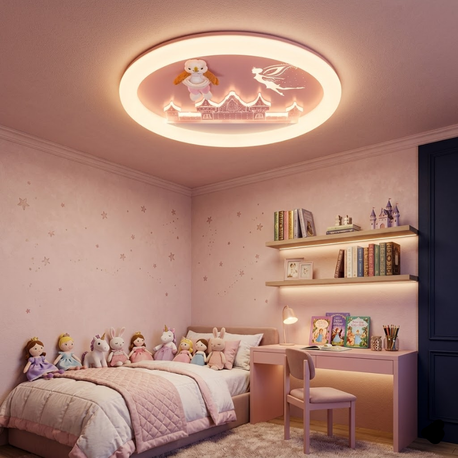 Kids Princess Castle LED Wall Light