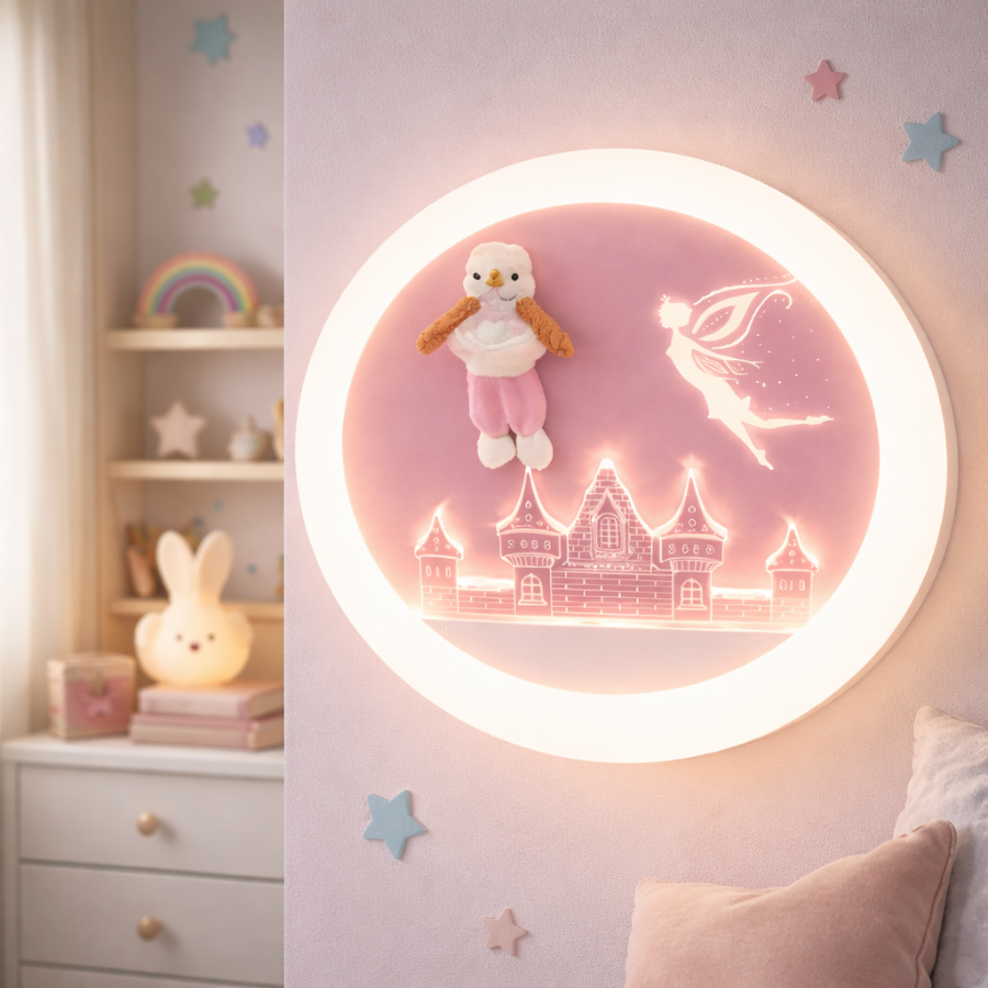 Kids Princess Castle LED Wall Light
