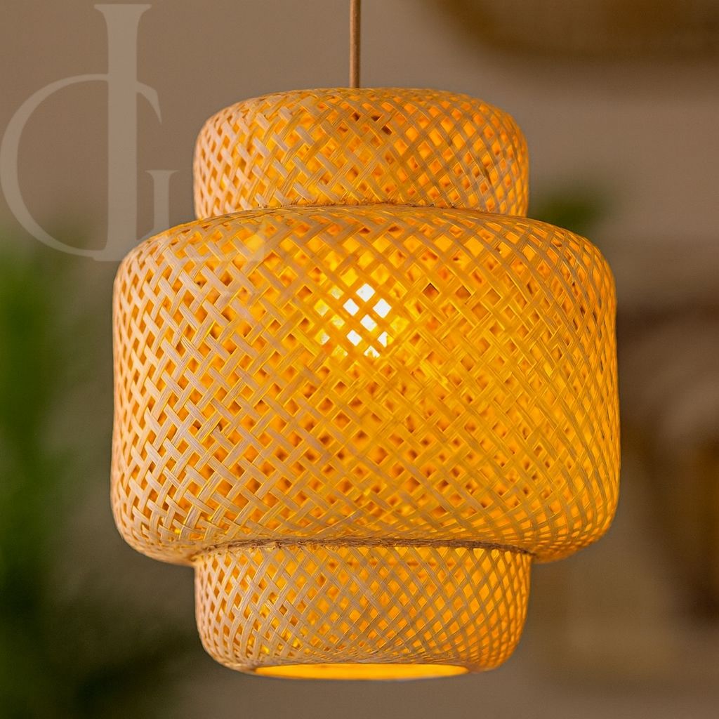 Hard Rattan Pendant Light