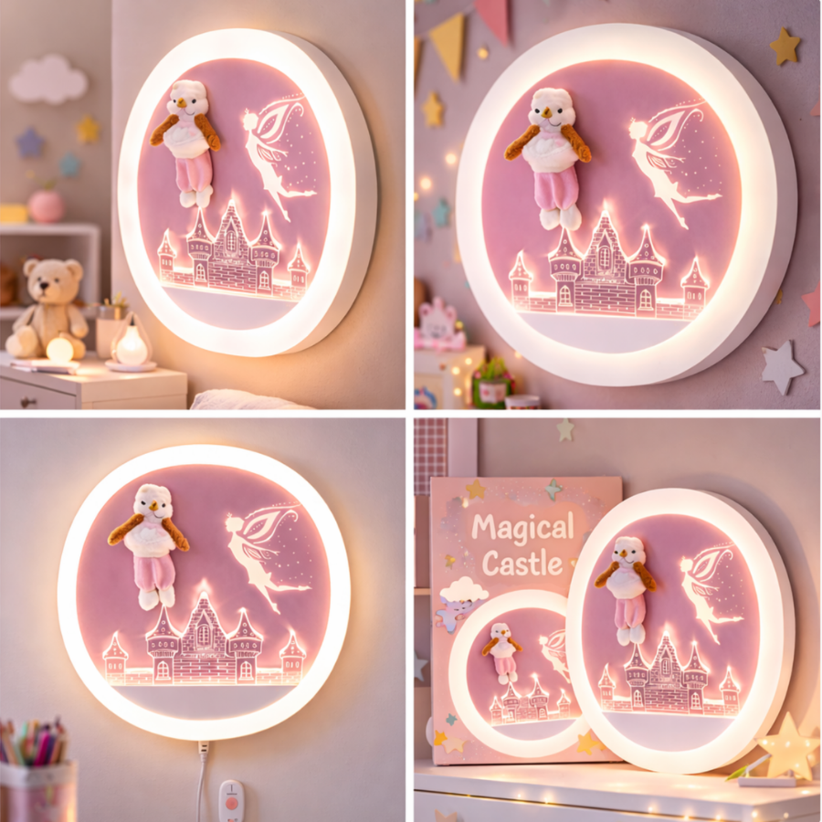 Kids Princess Castle LED Wall Light
