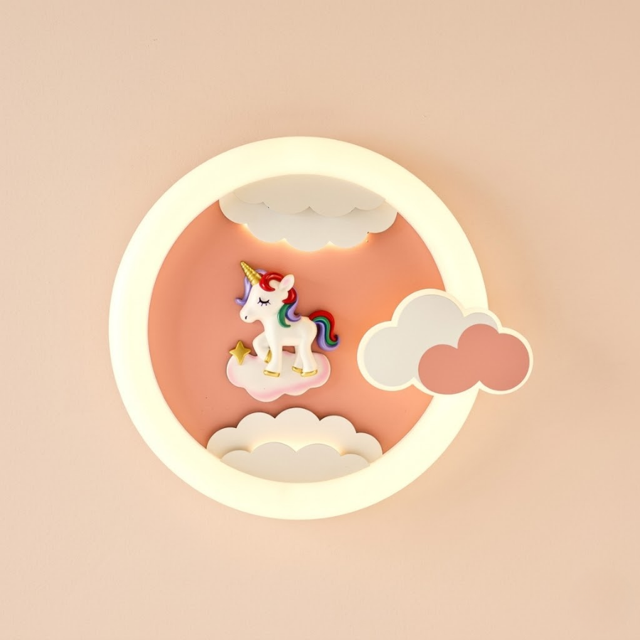 Kids Unicorn LED Wall Light