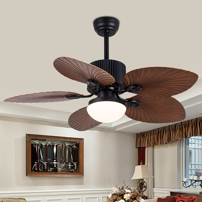 Tropical Ceiling Fan With Led Light And Remote Control